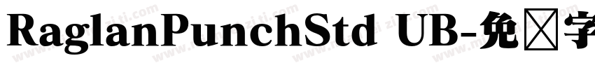 RaglanPunchStd UB字体转换